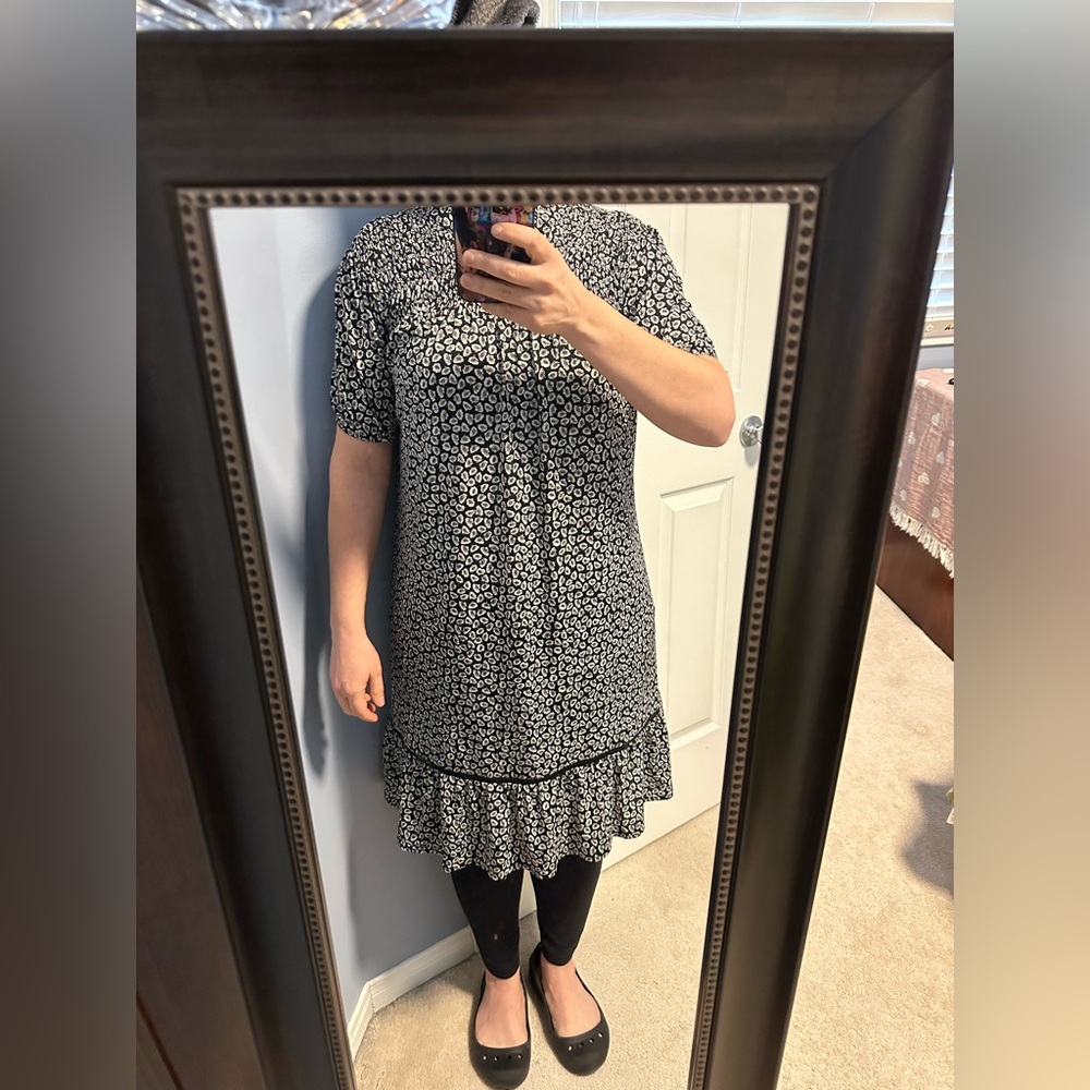 Spirit Black and white printed dress - Picture 8 of 9